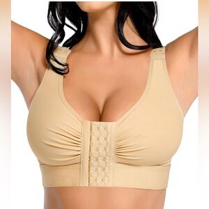 Women's Cream After Surgery Intimate Bra. Size Medium